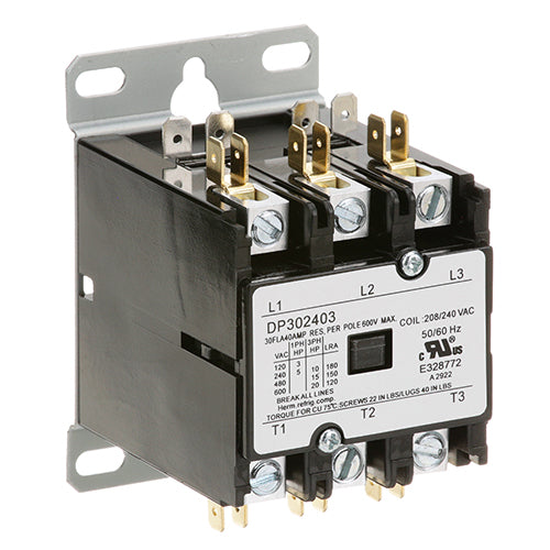 Picture of Contactor (3 Pole,30 Amp,240V) for Groen Part# 9210