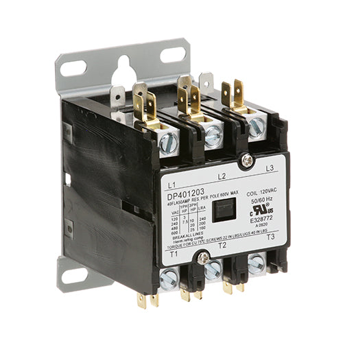 Picture of Contactor (3 Pole,40 Amp,120V) for Garland Part# GL1637001