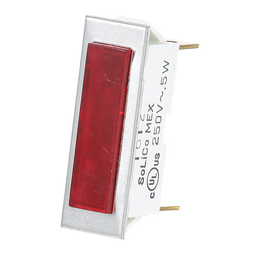 Picture of Signal Light 3/8" X 1-5/16" Red 250V for Southbend Part# 4-PL08-1