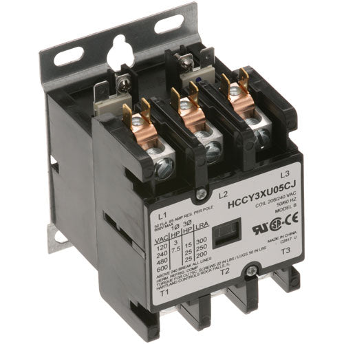 Picture of Contactor 3P 50/65A 208/240V for Cleveland Part# KE50750-5