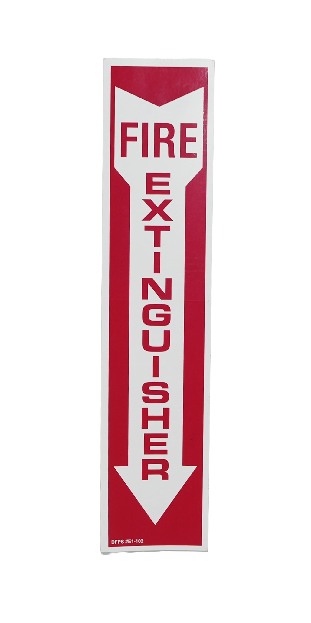 Picture of FIRE EXTINGUISHER ARROW SIGN - 4"x18"