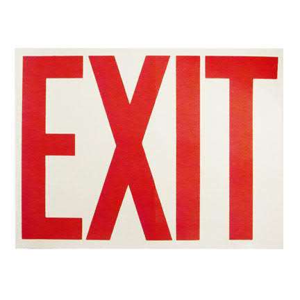 Picture of GLOW-IN-THE-DARK EXIT SIGN